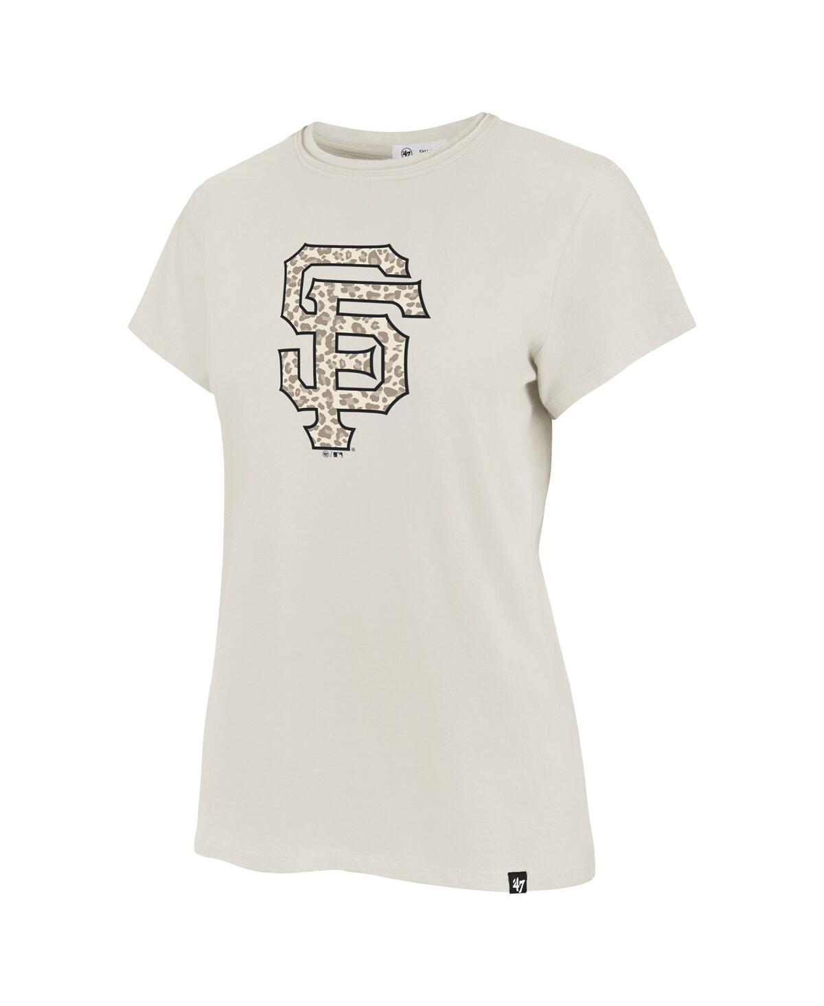 47 BRAND WOMEN'S OATMEAL SAN FRANCISCO GIANTS IMPRINT FRANKIE T-SHIRT 