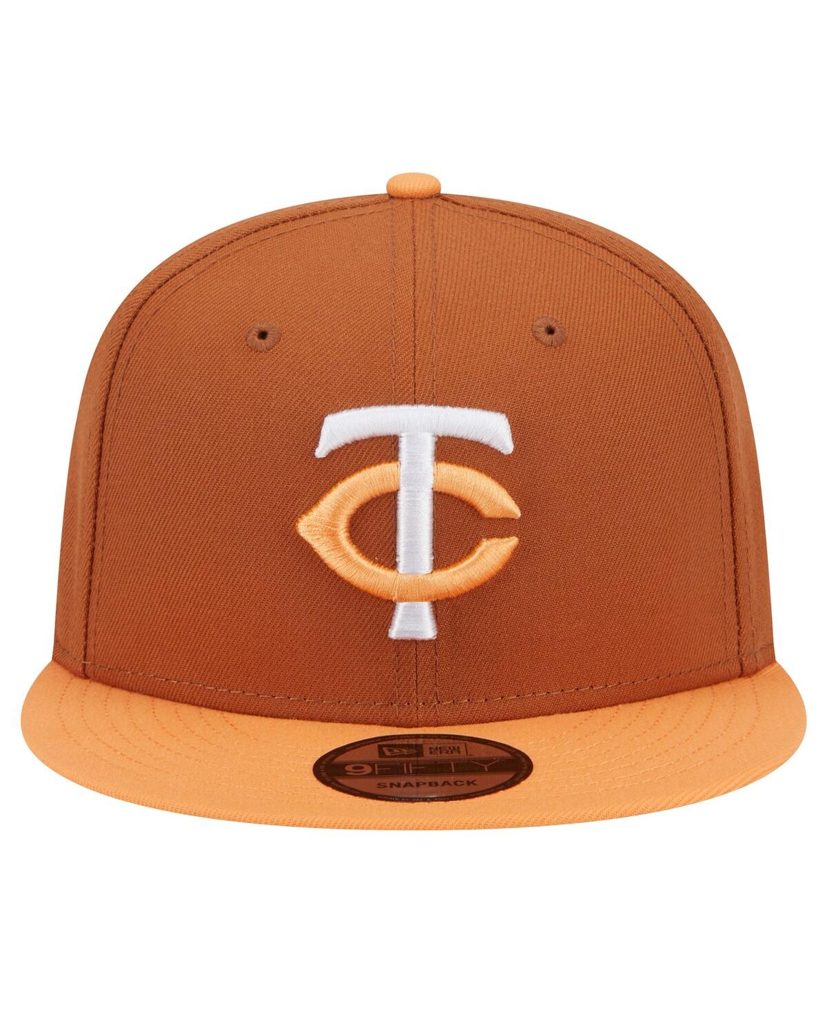 New Era Men'sMinnesota Twins Spring Color Two-Tone 9FIFTY Snapback Hat - Brown