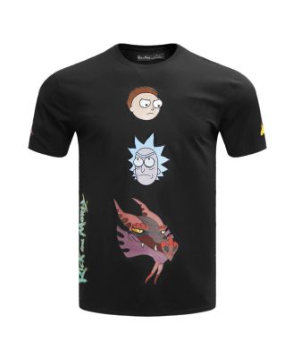 Men's Black Rick And Morty Balthromaw Year of the Dragon T-Shirt