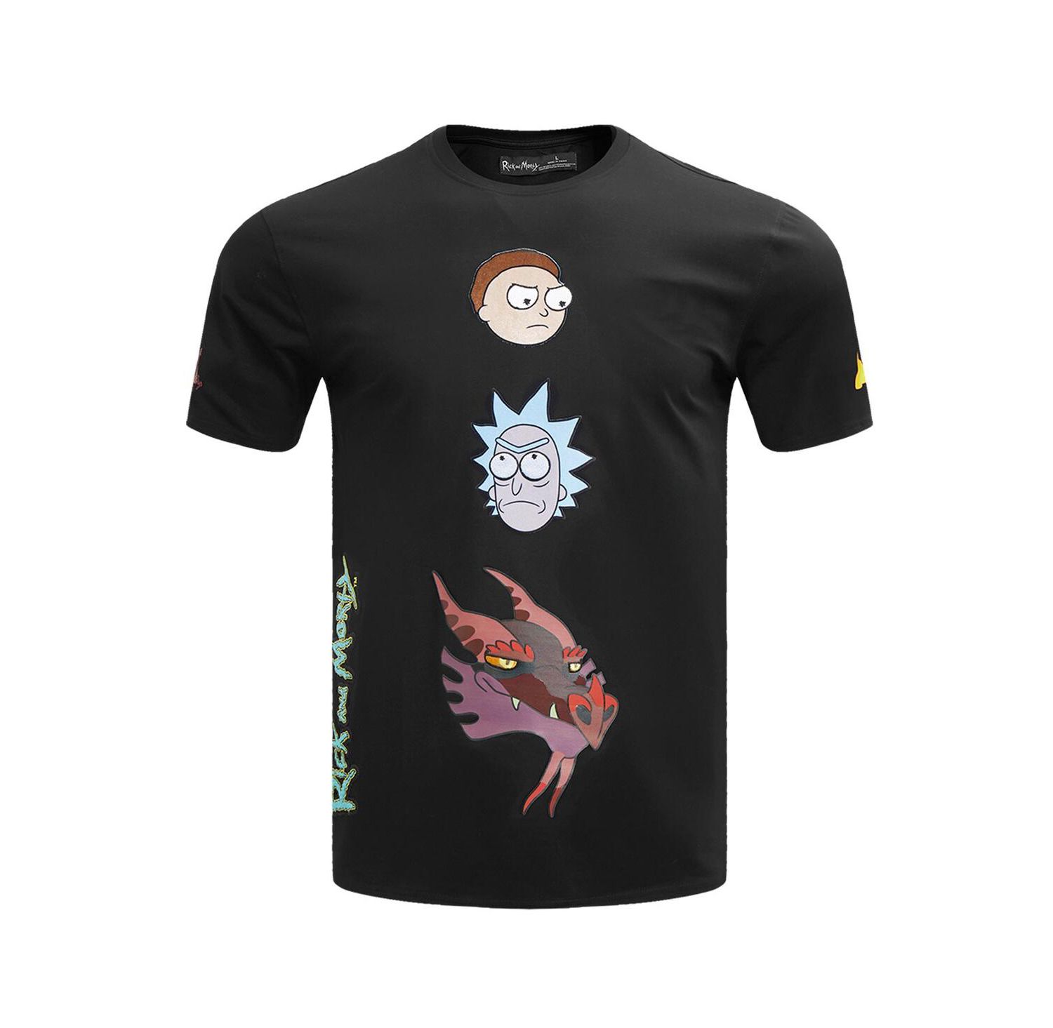 Men's Black Rick And Morty Balthromaw Year of the Dragon T-Shirt