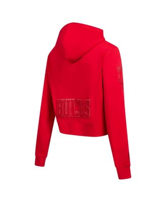 Women's Red Chicago Bulls Triple Tonal Full-Zip Hoodie