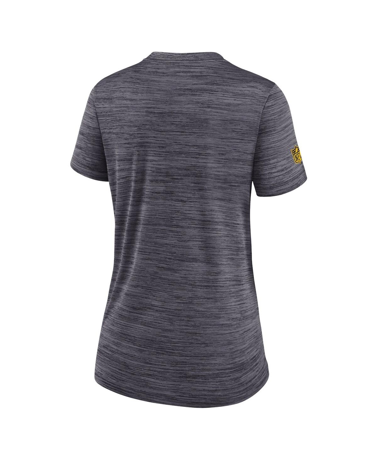 Nike Charcoal Pittsburgh Steelers Velocity Performance T-shirt In Charcoal