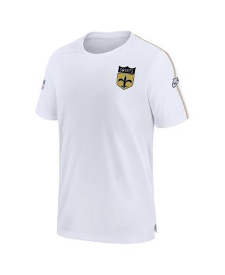 Men's White New Orleans Saints Sideline Alternate Logo Coach Performance Top