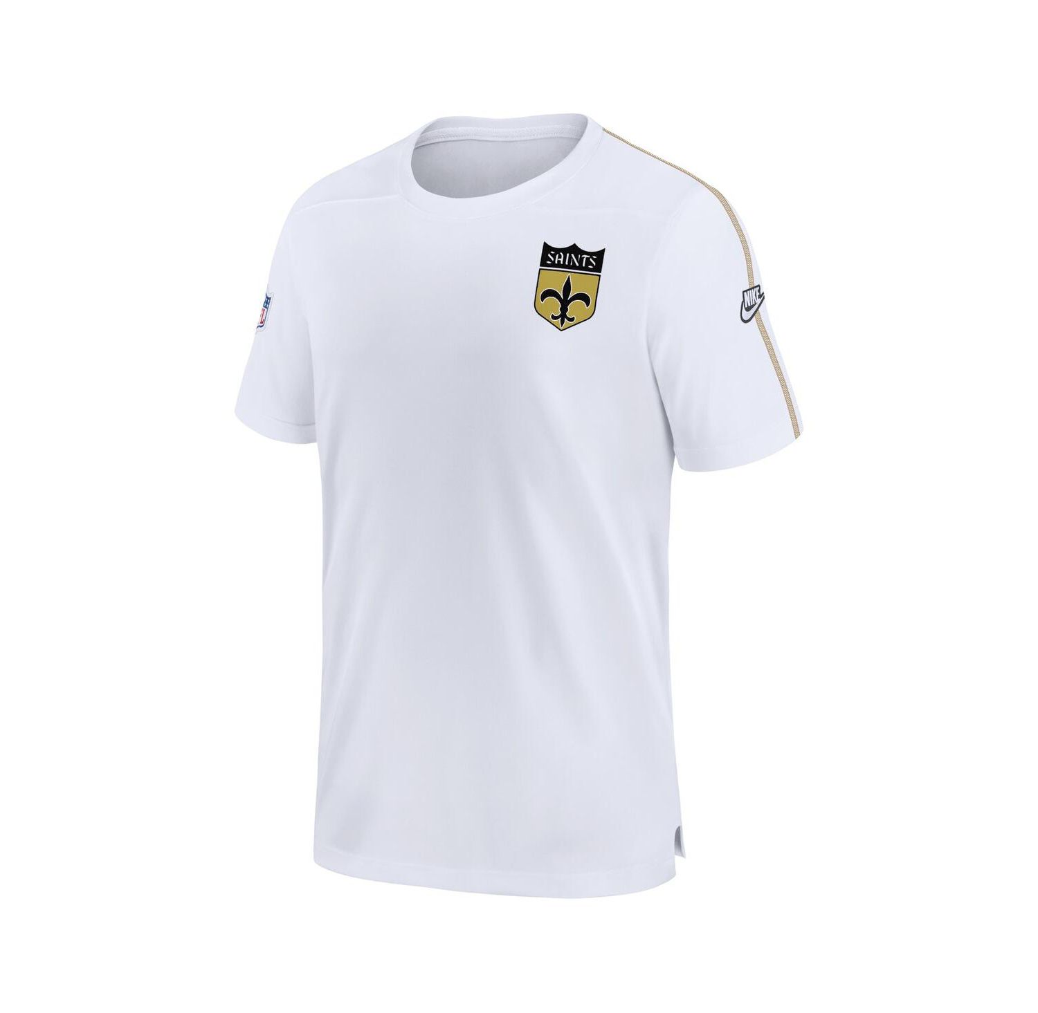 Men's White New Orleans Saints Sideline Alternate Logo Coach Performance Top