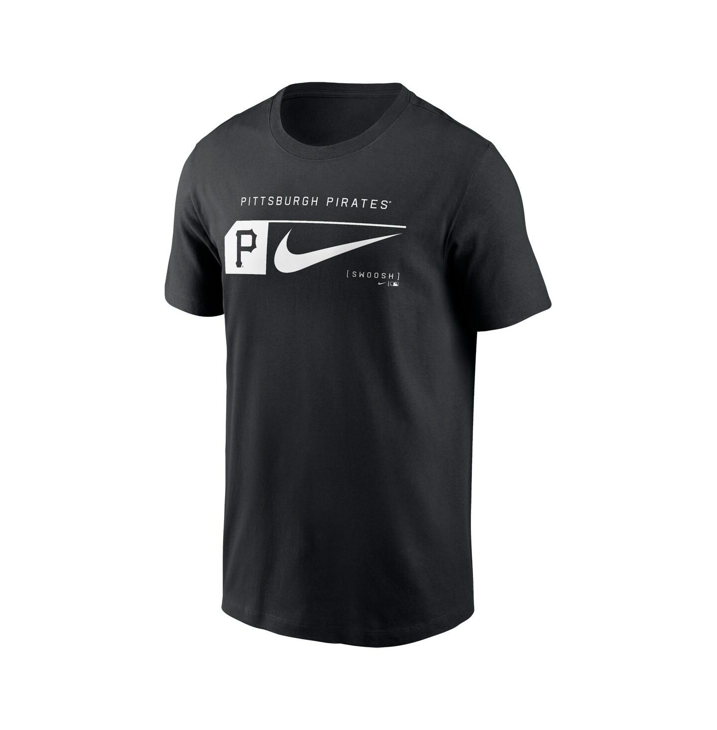 Мужская футболка Nike Black Pittsburgh Pirates Fashion Graphic Swoosh — фото 3