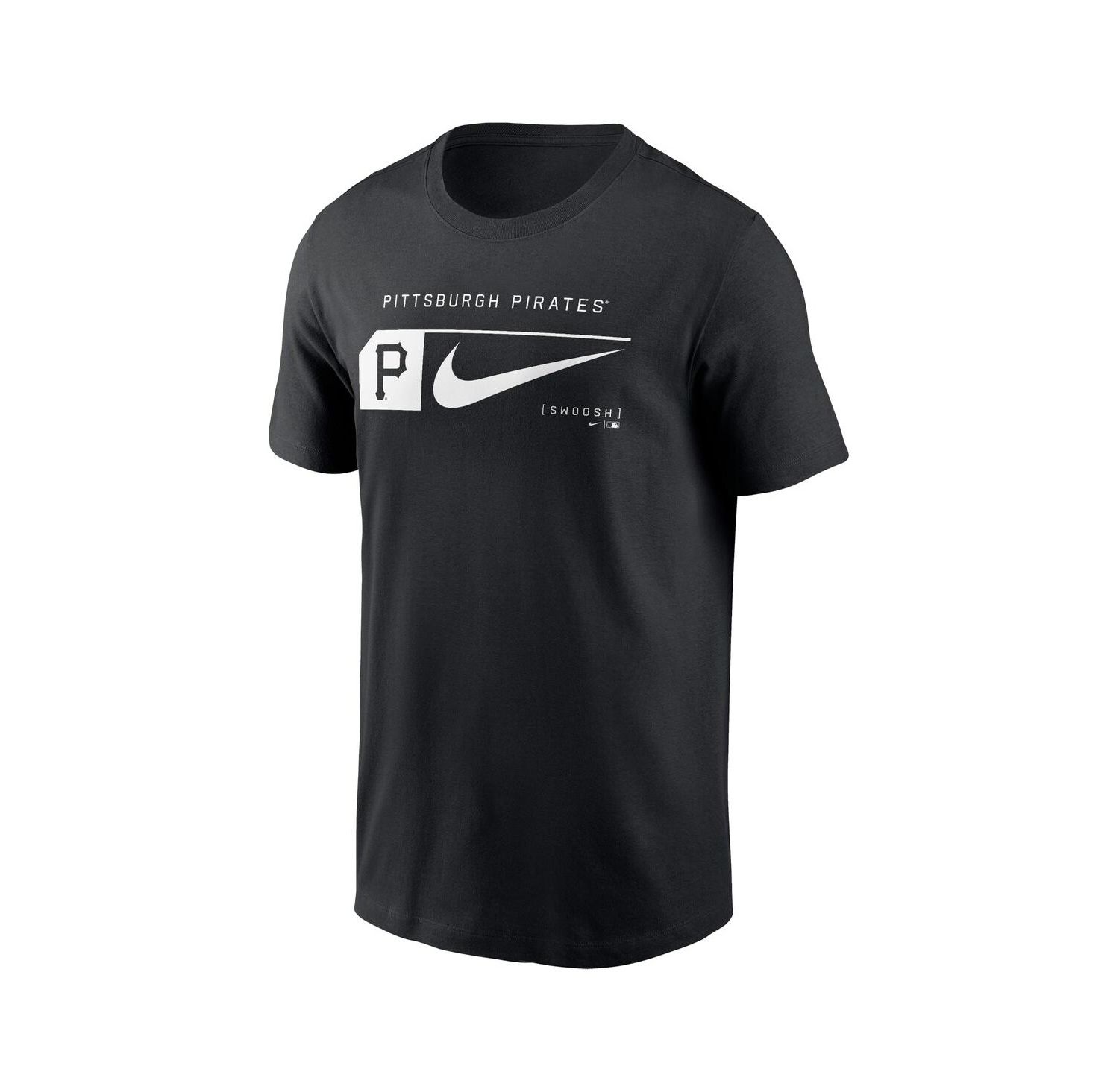 Men's Black Pittsburgh Pirates Fashion Graphic Swoosh T-Shirt