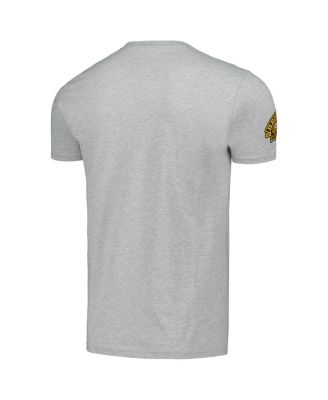 Men's Heather Gray Boston Bruins 100th Anniversary Script Sweep T-Shirt
