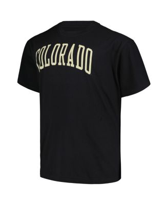 Men's Black Colorado Buffaloes Big Tall Wordmark T-Shirt