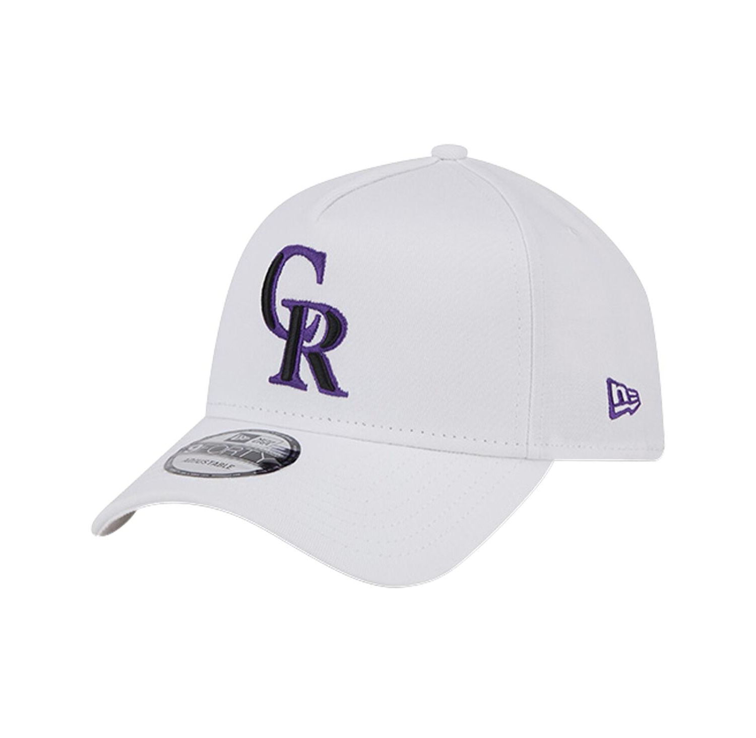 Men's White Colorado Rockies TC A-Frame 9FORTY Adjustable Hat