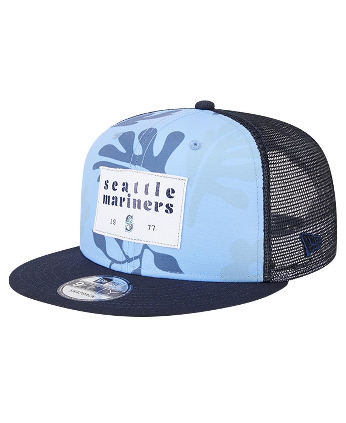 Men's Navy Seattle Mariners Bikini Bottom Trucker 9FIFTY Snapback Hat - Navy