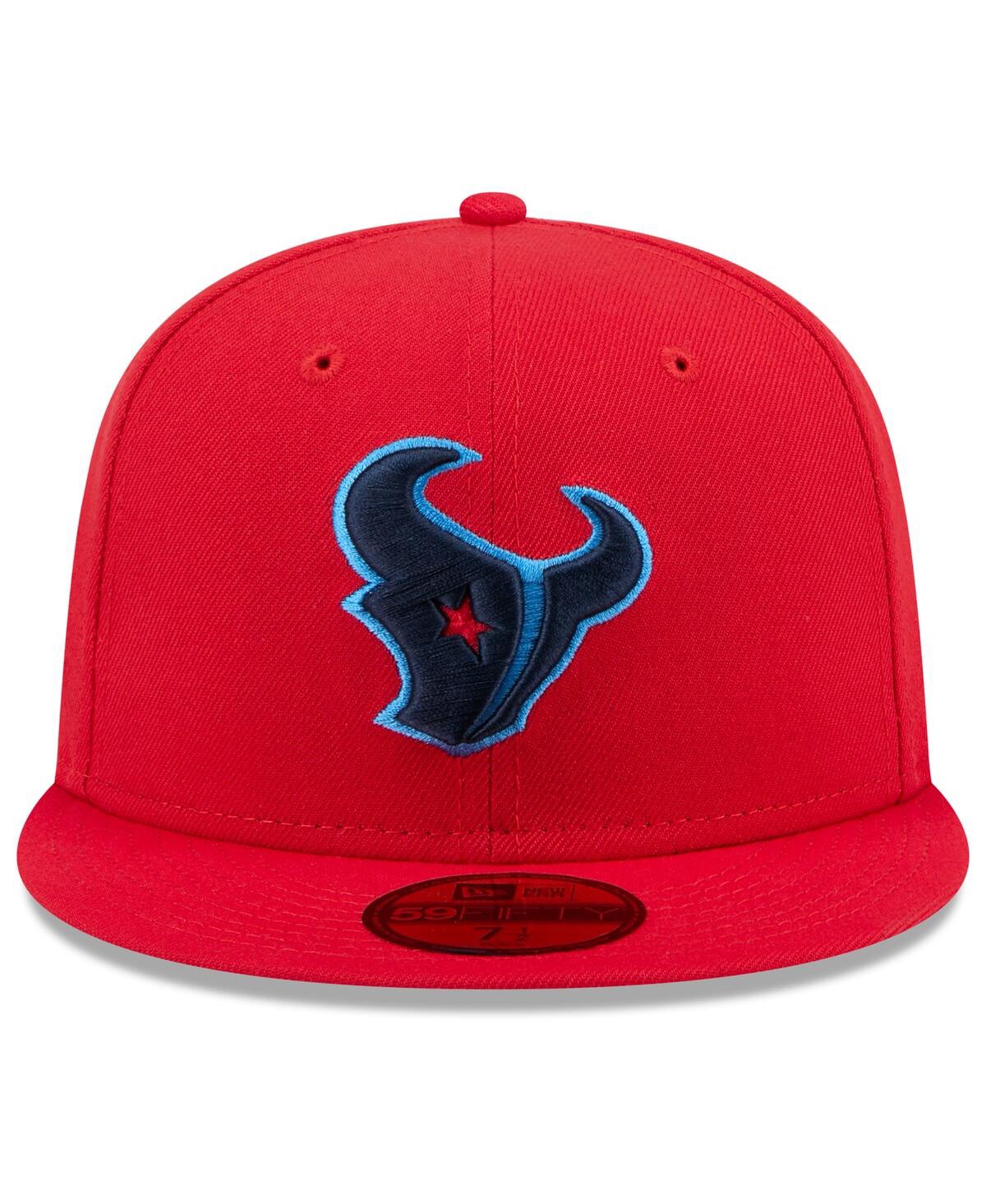 New Era Men'sHouston Texans Omaha 59FIFTY Fitted Hat - Red