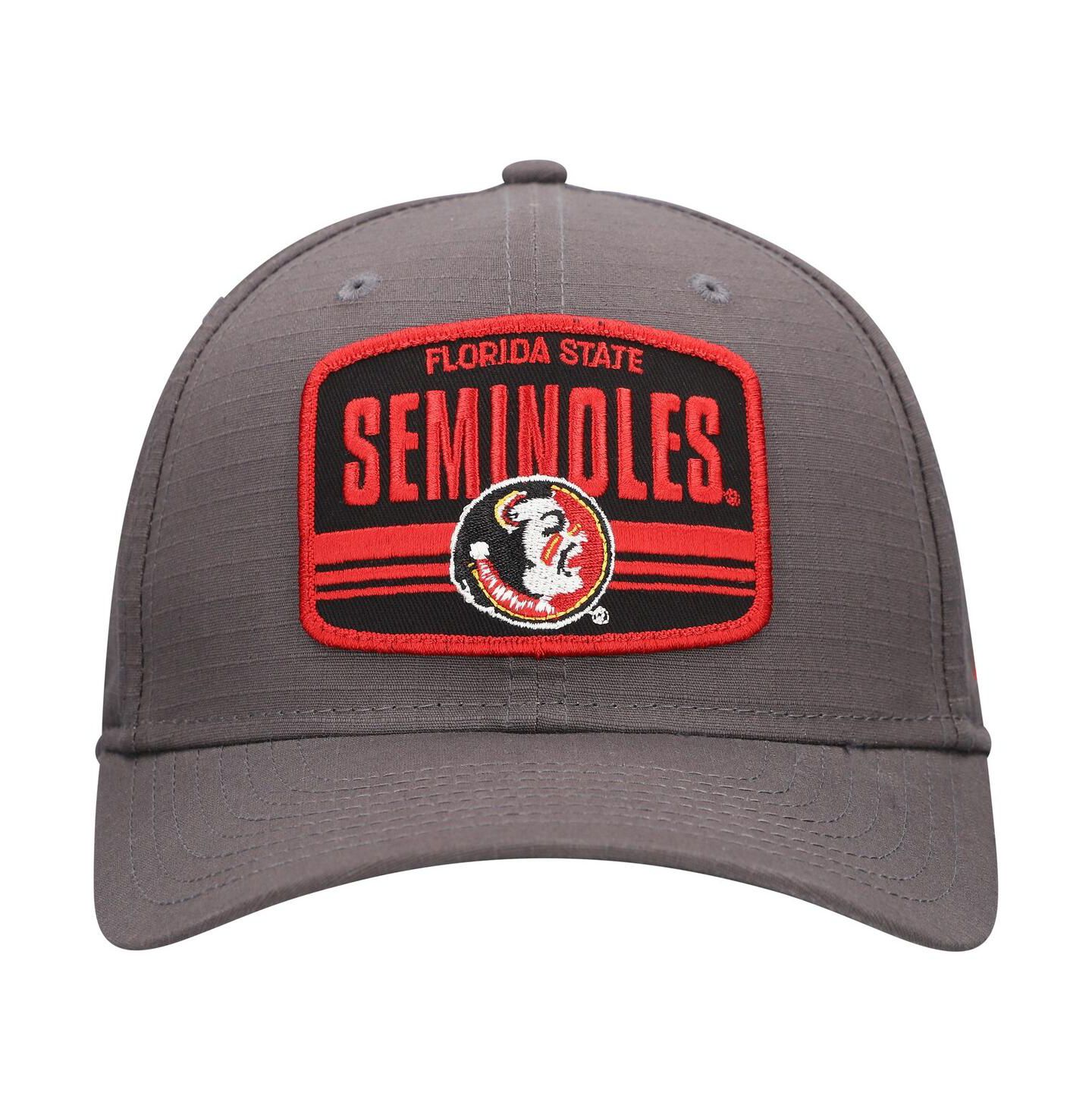 Мужская кепка New Era Charcoal Florida State Seminoles Team Elevated 9SEVENTY Adjustable Hat — фото 4