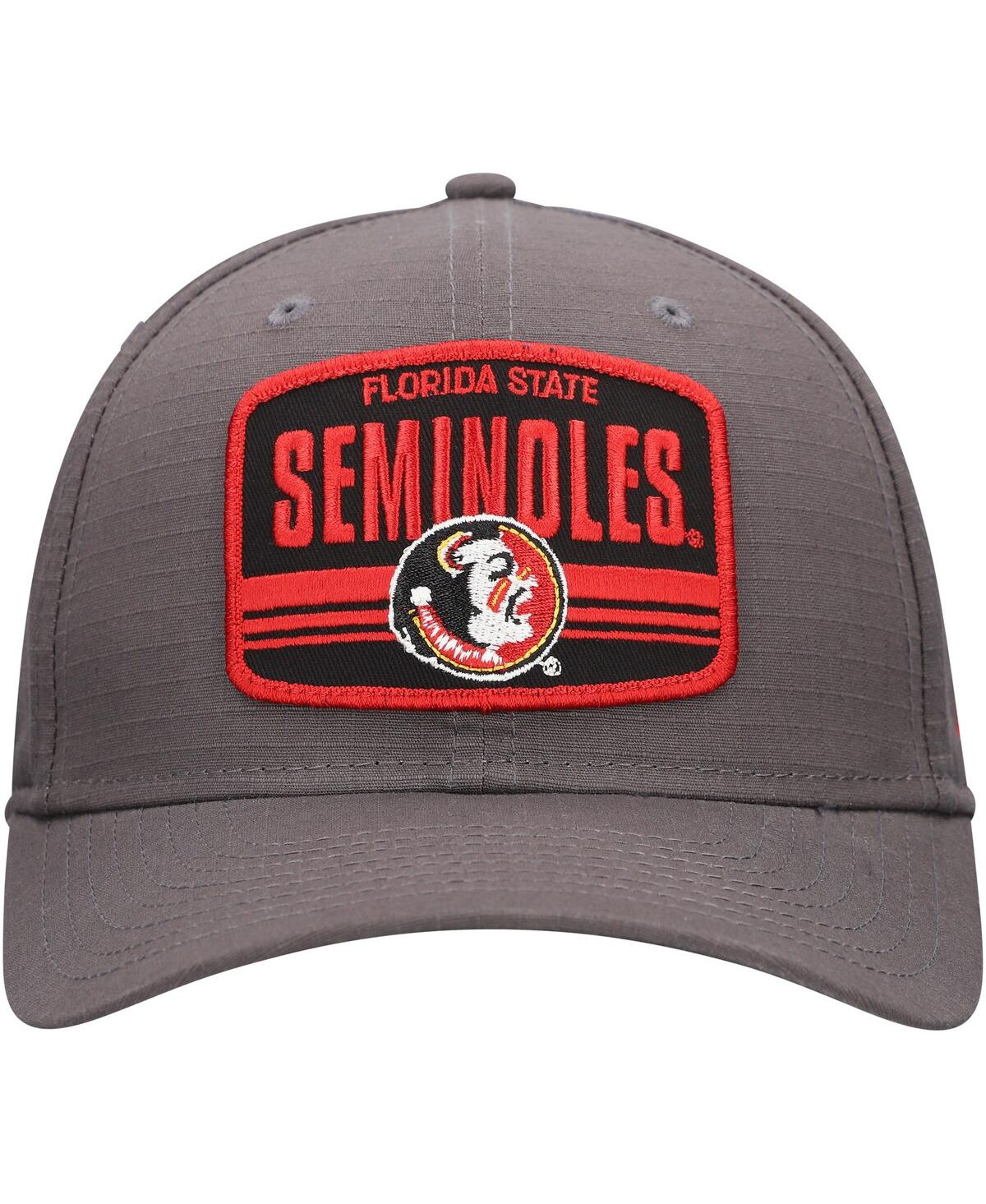 Shop New Era Men's Charcoal Florida State Seminoles Team Elevated 9seventy Adjustable Hat