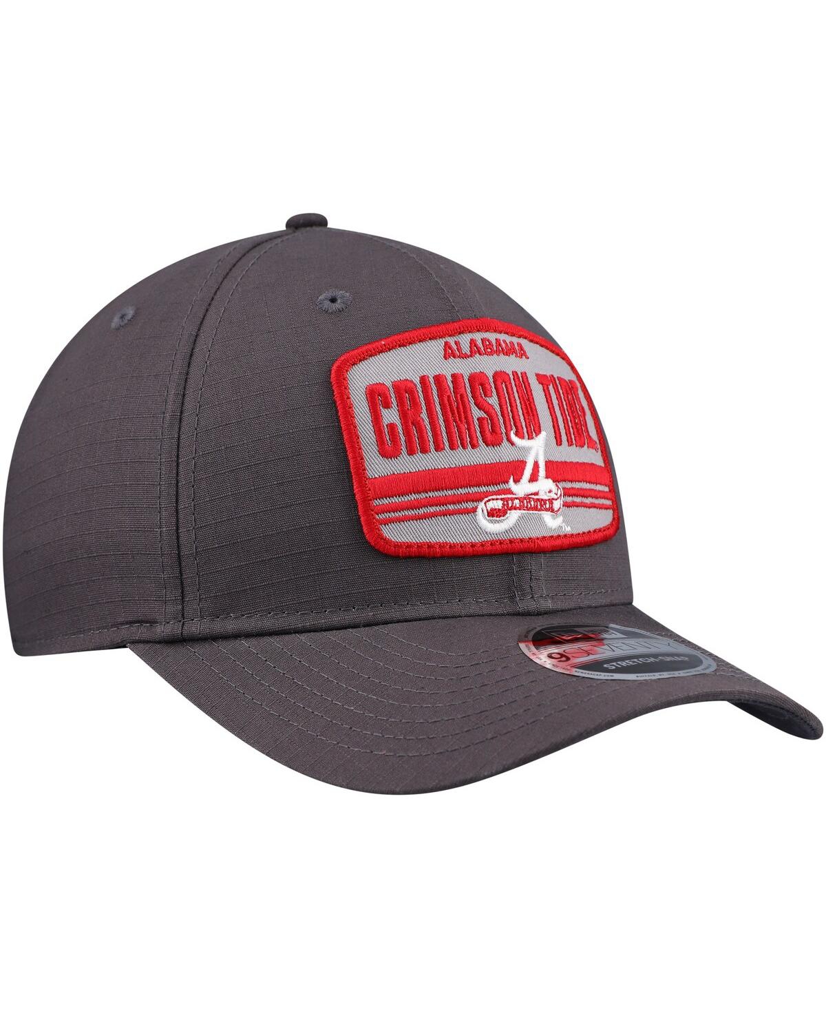 New Era Men's Charcoal Alabama Crimson Tide Team Elevated 9seventy Adjustable Hat In Charcoal