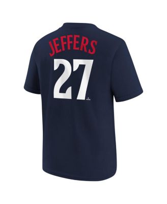 Big Boys and Girls Ryan Jeffers Navy Minnesota Twins Name Number T-Shirt