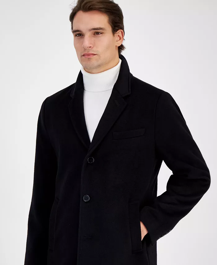 Men's Wool-Blend Car Coat - thumbnail 3