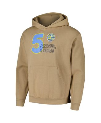 Men's and Women's Angel Reese Tan Chicago Sky Player Pullover Hoodie