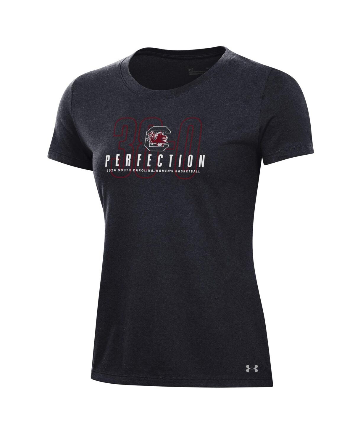 Under Armour Women'sSouth Carolina Gamecocks 2024 Ncaa Women's Basketball National Champions Perfection T-Shirt - Black