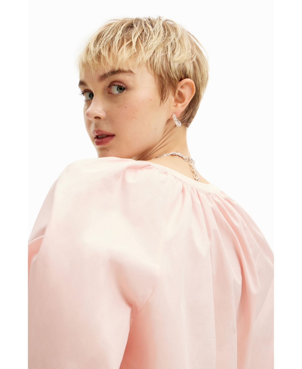 Desigual Women's V-neck poplin blouse