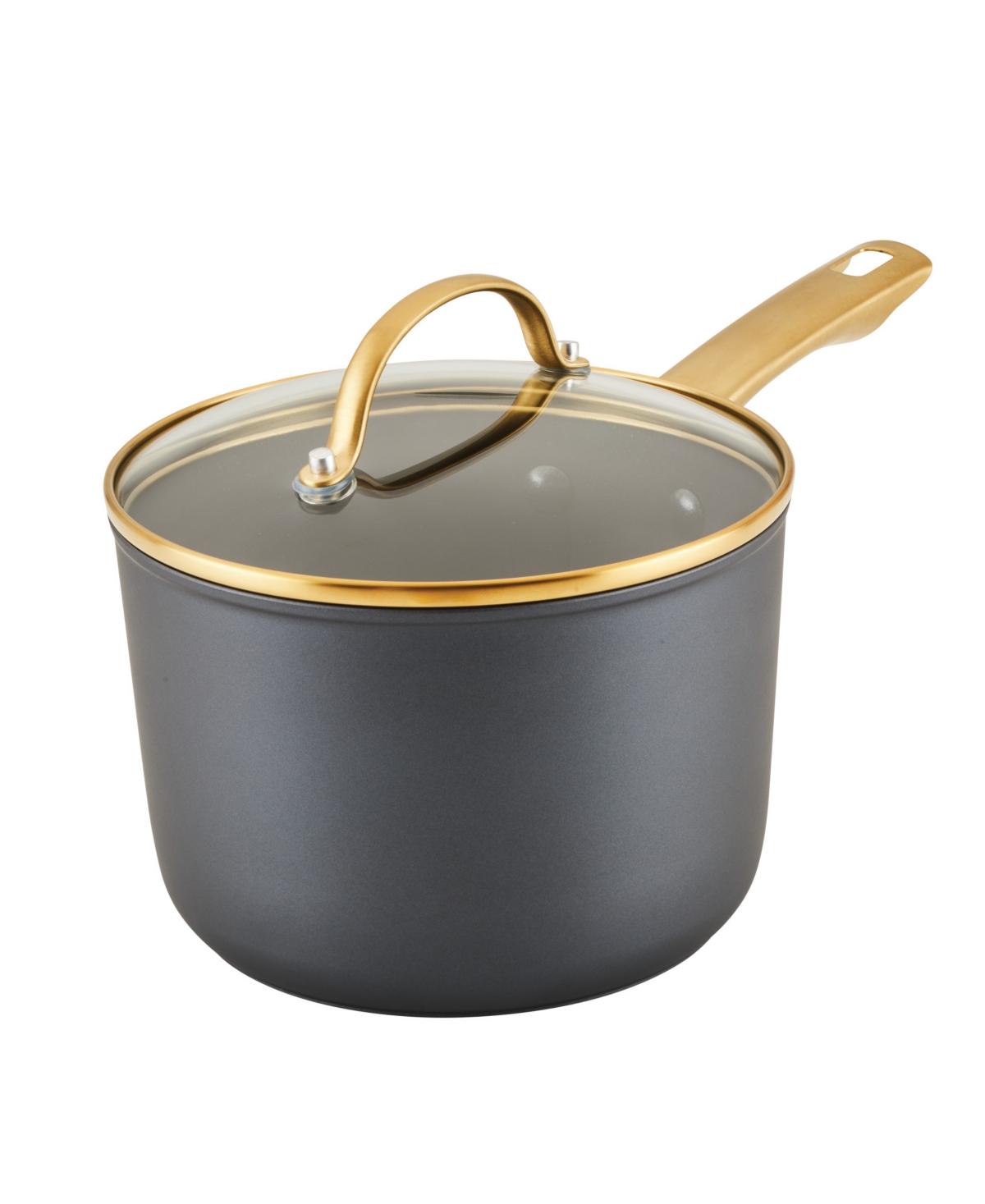 Farberware Forged Induction 3-quart Saucepan With Lid In Black