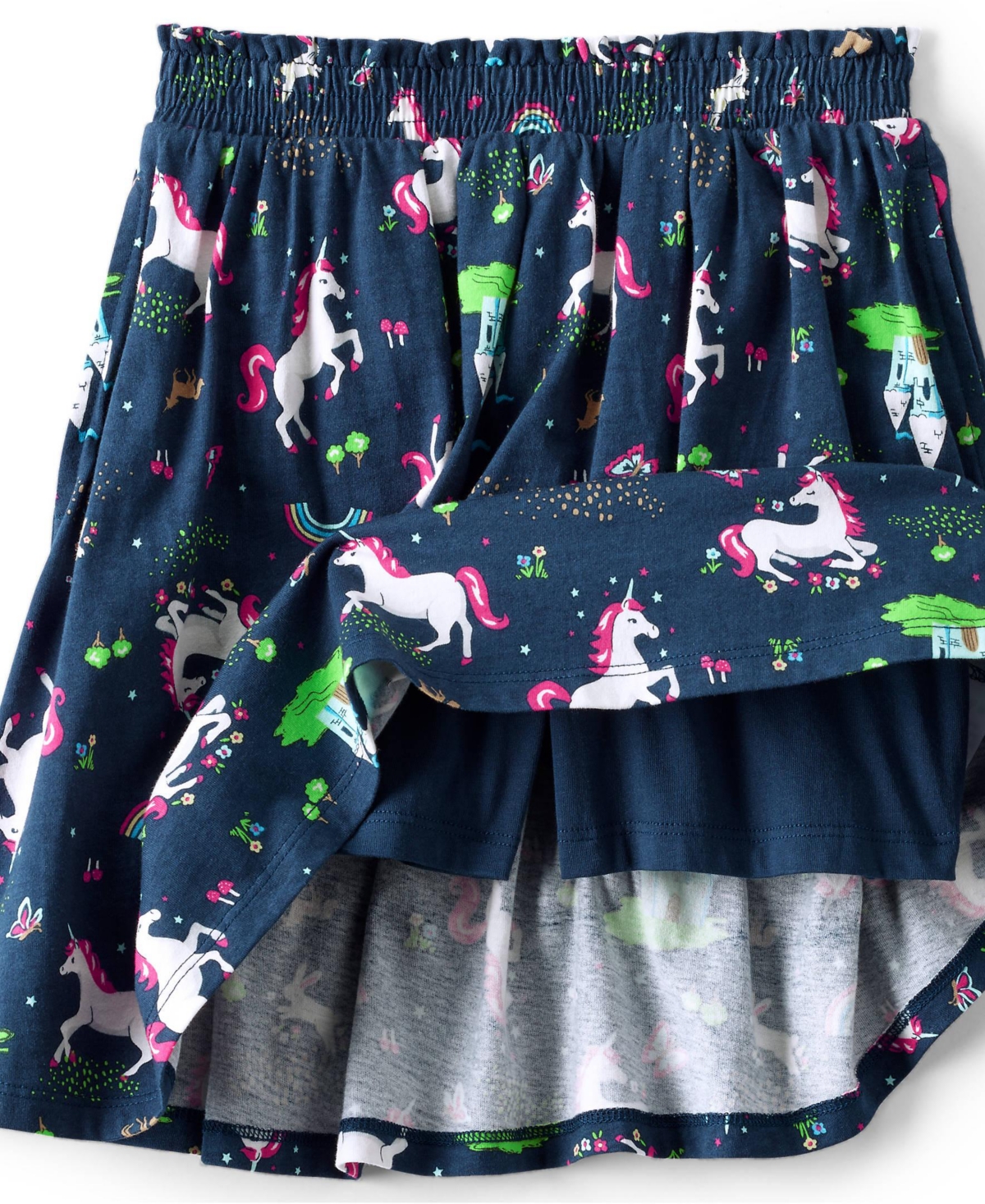 Lands' End Big Girls Plus Smocked Skort