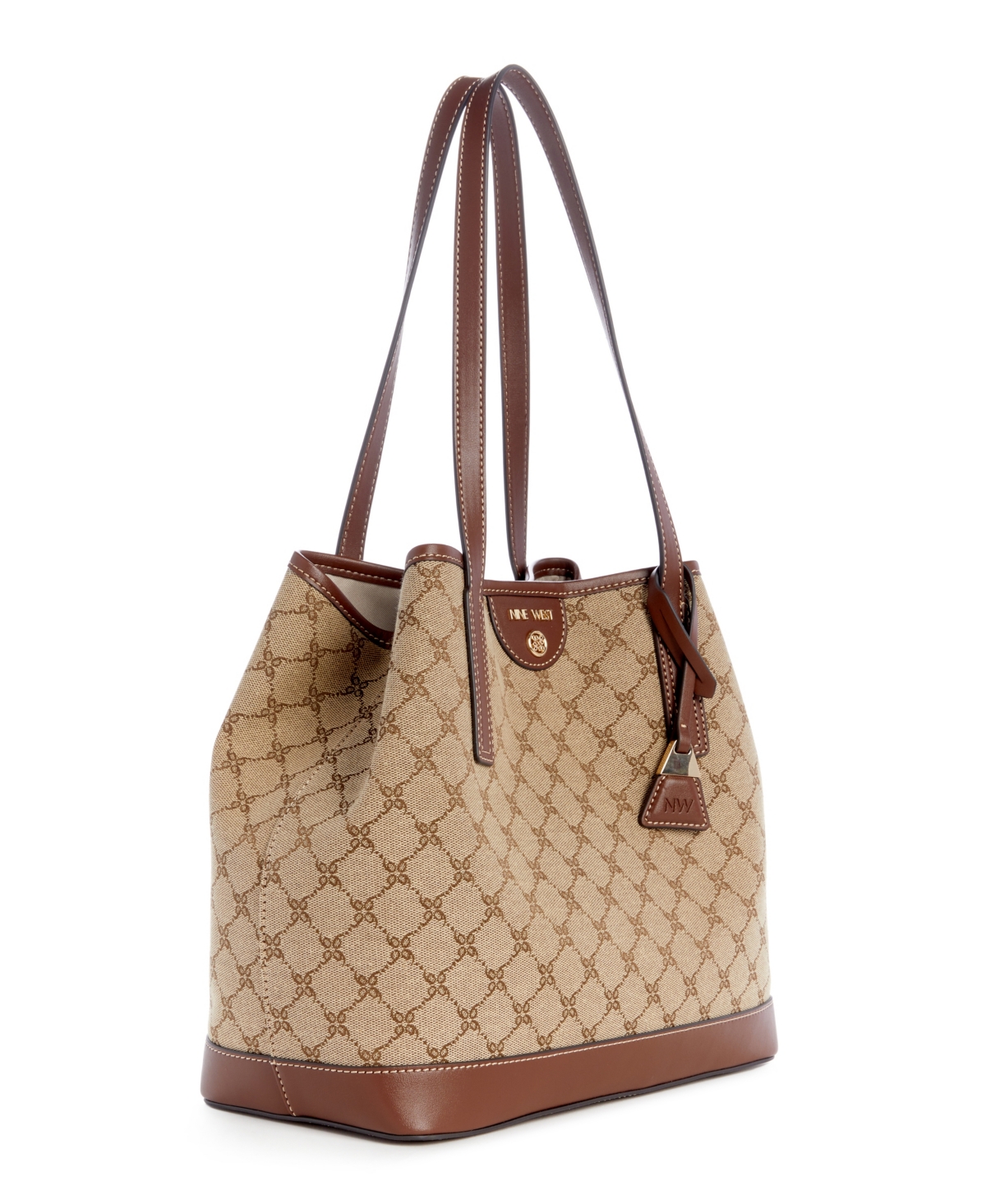 Shop Nine West Teagan 2 In 1 Tote In Brown Black
