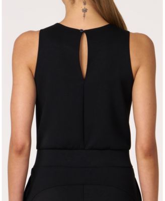 Women's Rebody That's a Wrap Wide Leg Scuba Jumpsuit