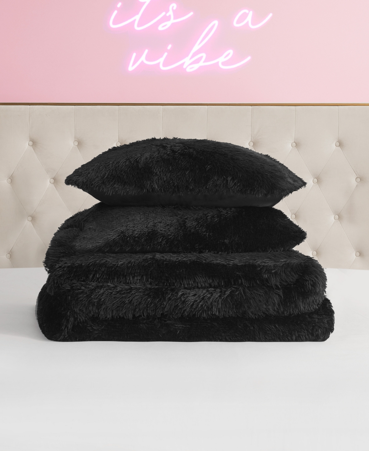 Juicy Couture Shaggy Faux Fur -Pc. Comforter Set
