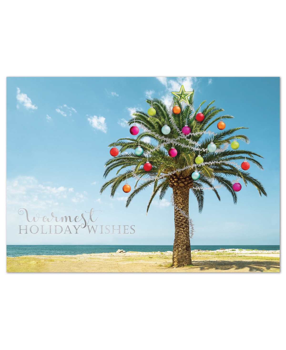 Masterpiece Studios Decorated Palm Tree Holiday Boxed Cards In No Color