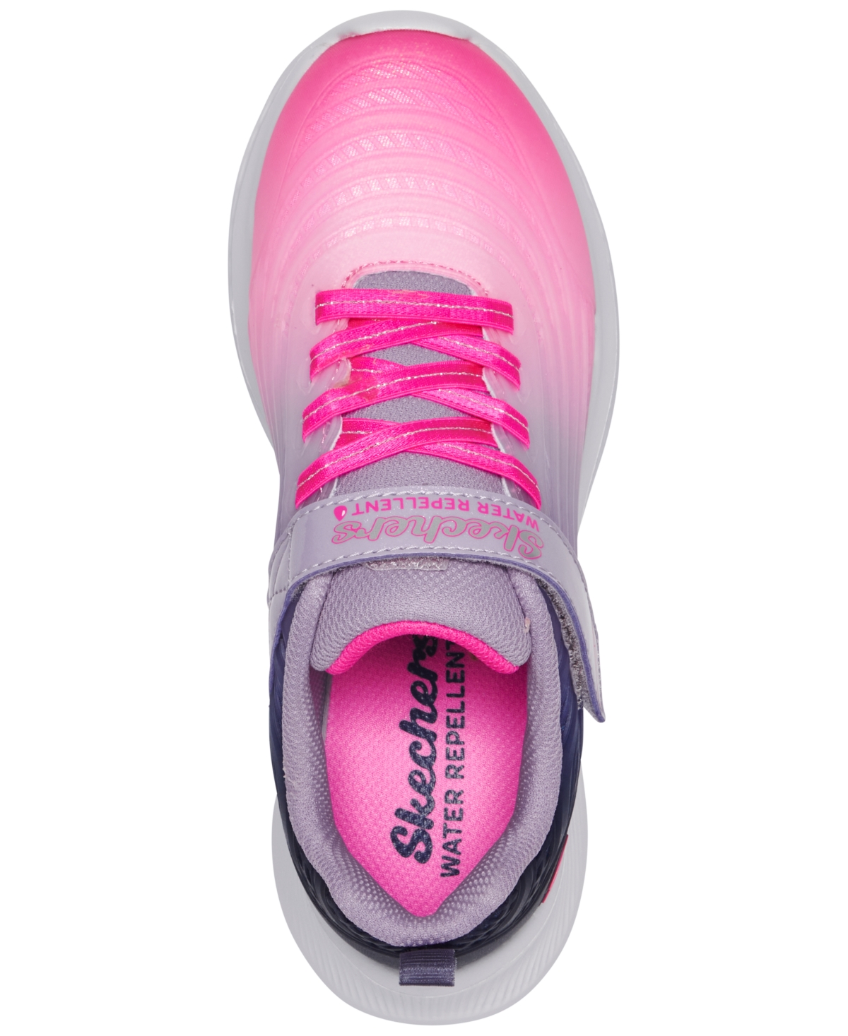 Skechers Little Girls Jumpsters 2.0 - Blurred Dreams Stay-Put Casual Sneakers from Finish Line -Navy