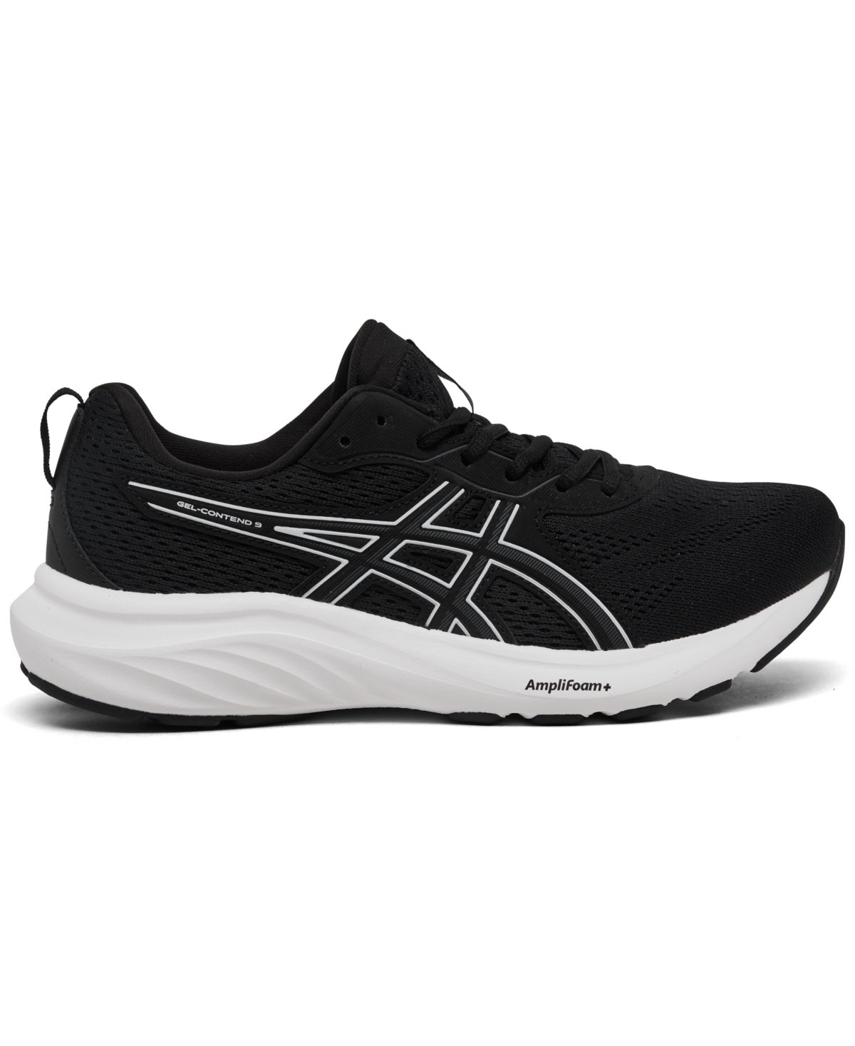Asics Women's Gel-contend 9 Running Sneakers Extra Wide Width From Finish Line In Black,white