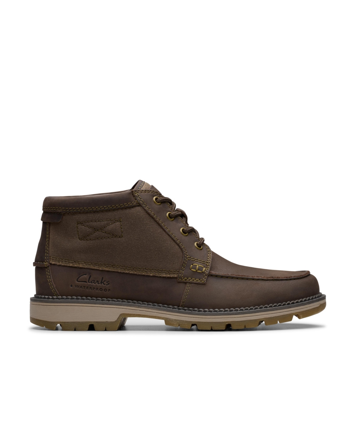 Clarks Collection Men's Maplewalk Moc Boots In Brown Leather