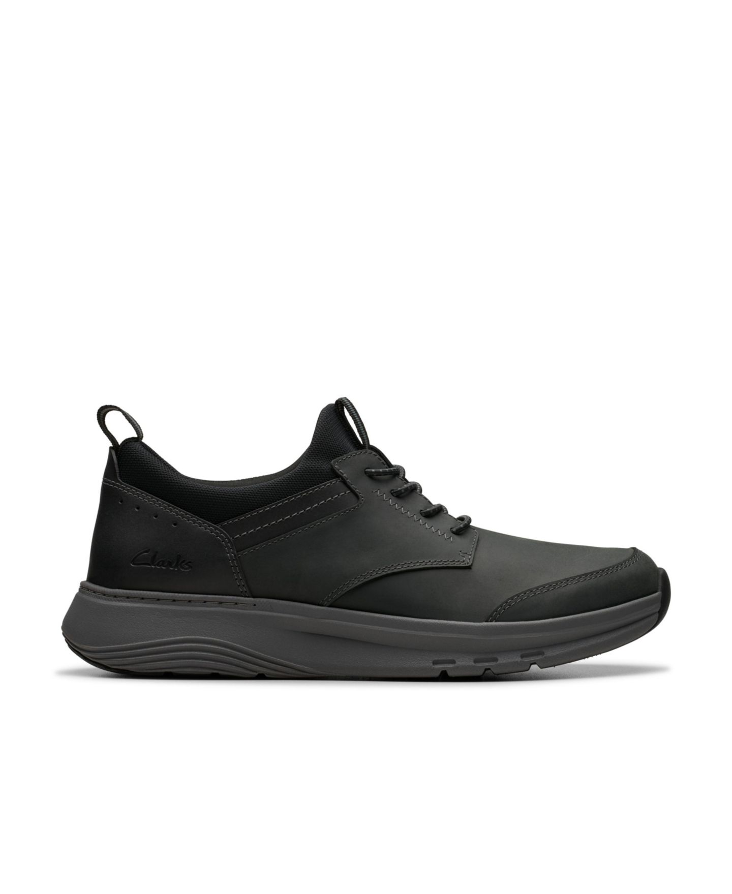 Мужские кроссовки Clarks Collection Motion Trek EZ, цвет: Чёрный кожаный — фото 7
