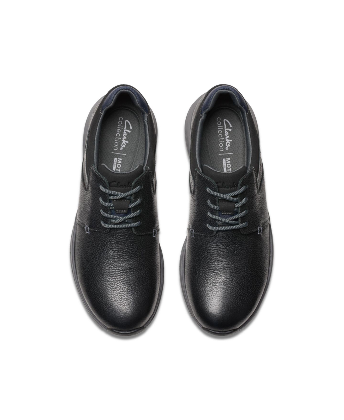 Мужские кроссовки Clarks Collection Motion Trek PT, цвет: Чёрный кожаный — фото 2