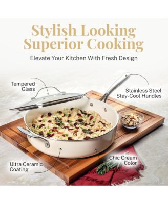 Natural Collection 20-Piece Nonstick Cookware with Knive Set