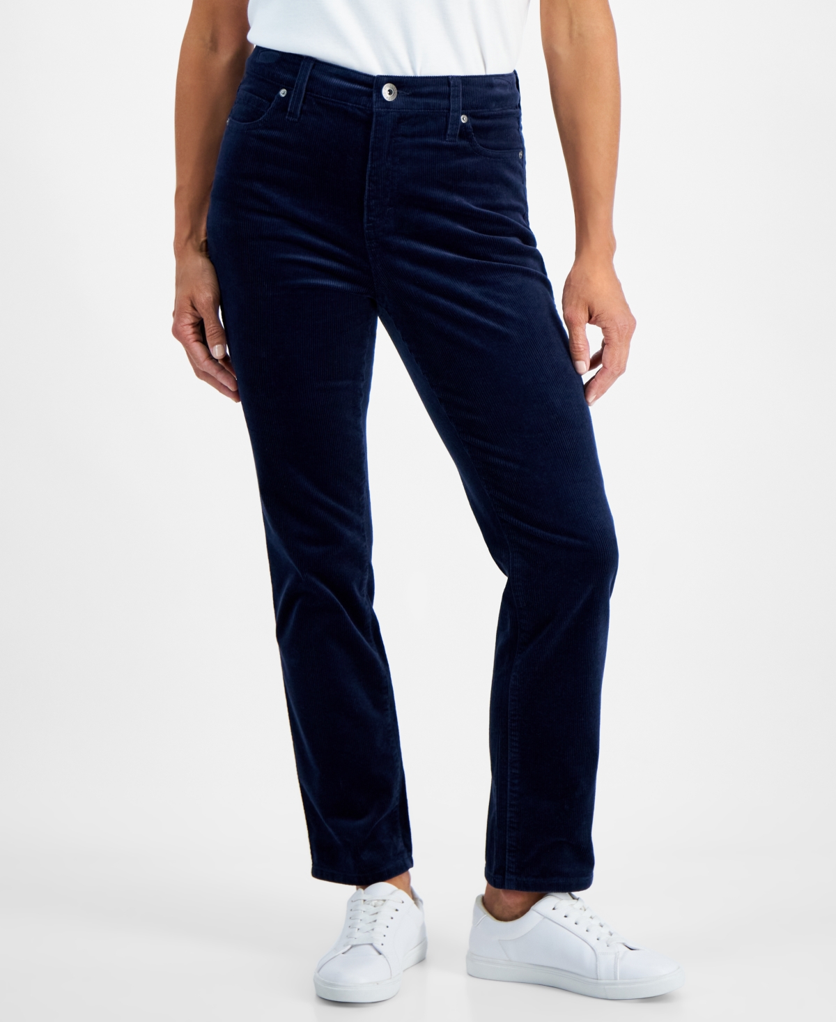 Style & Co Petite Straight-Leg Corduroy Jeans, Created for Macy's