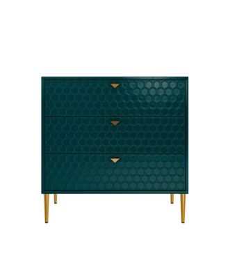 32"Tall 3-Drawer Storage Cabinet Dresser Chest