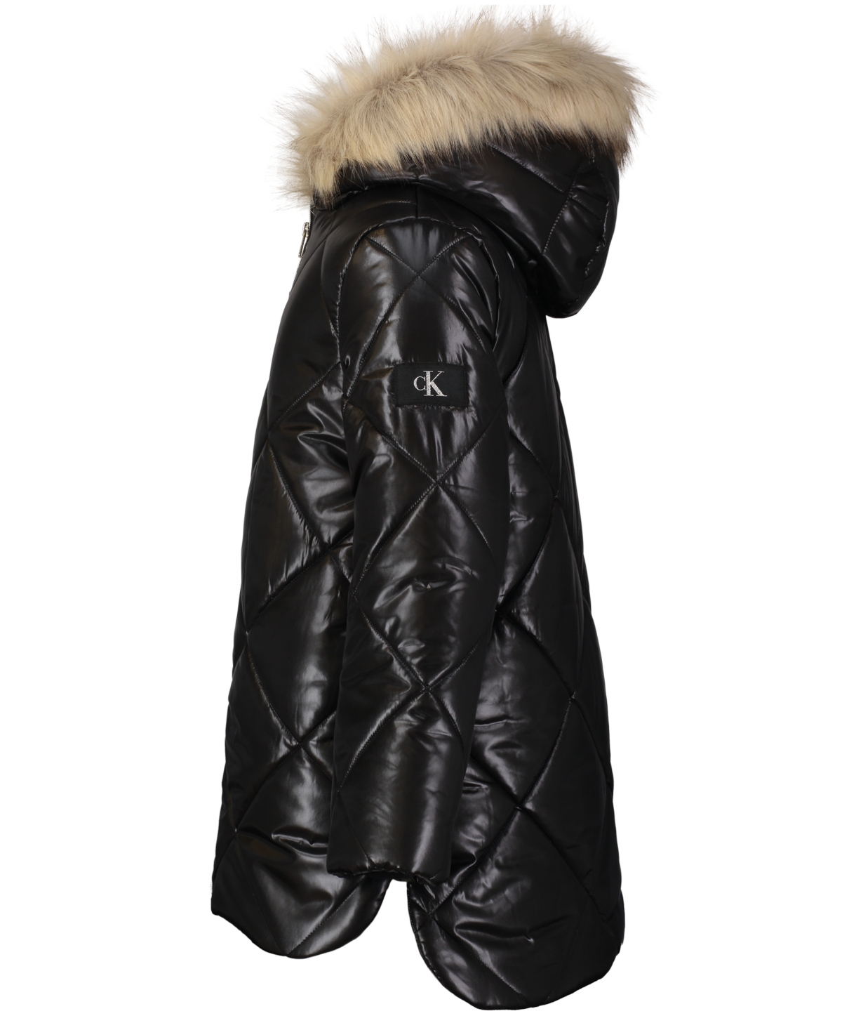 Calvin Klein Big Girls Diamond Quilt Puffer Jacket