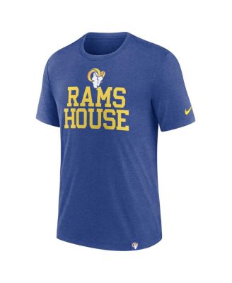 Men's Royal Los Angeles Rams Blitz Tri-Blend T-Shirt