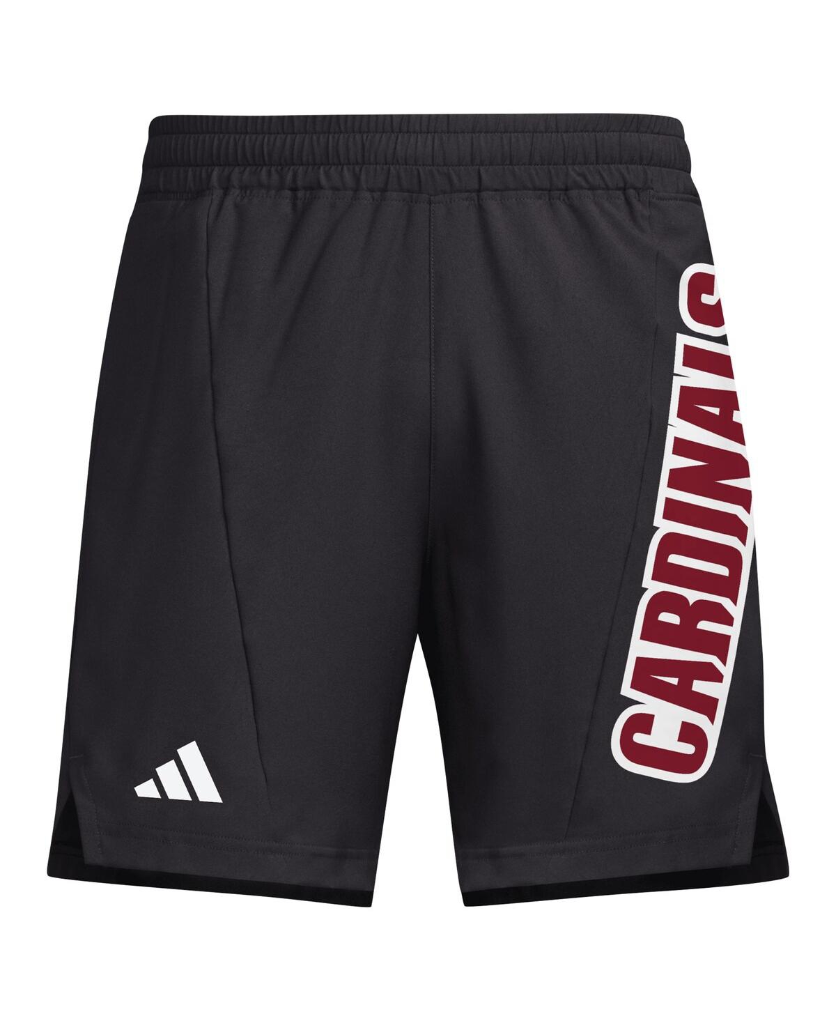 Adidas Men'sLouisville Cardinals Designed for Training Aeroready Shorts - Black