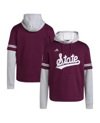 Adidas Men's Maroon Mississippi State Bulldogs Pullover Baseball Jersey ...