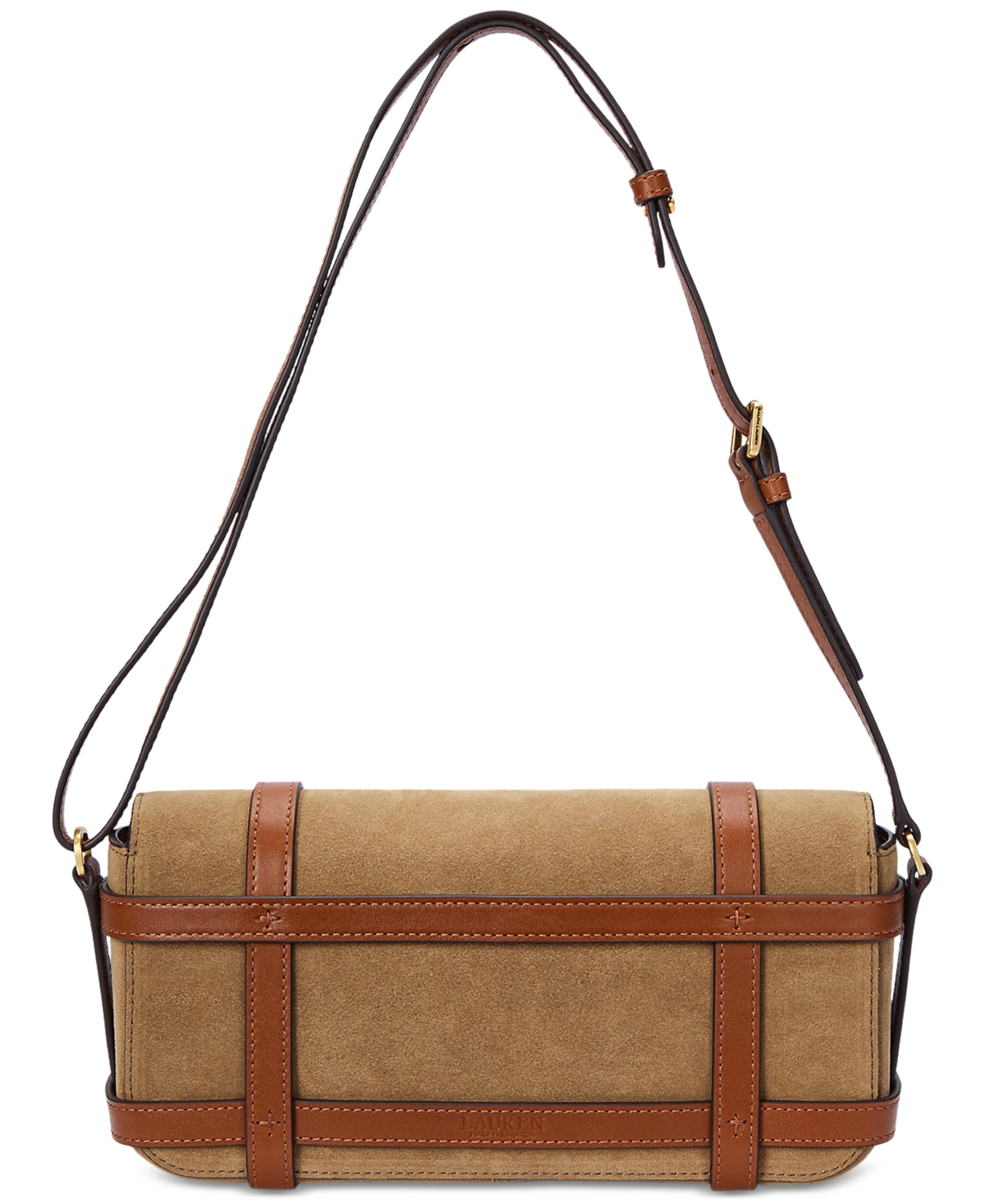 Lauren Ralph Lauren Sawyer Suede Small Shoulder Bag