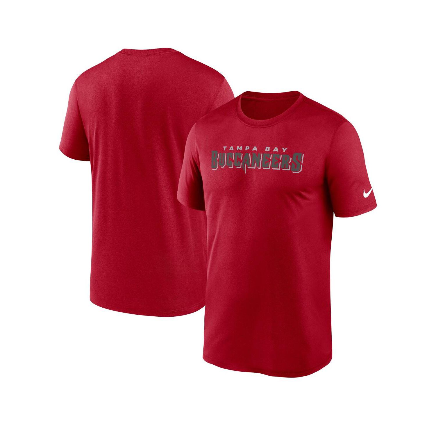 Men's Red Tampa Bay Buccaneers Primetime Legend Wordmark Performance T-Shirt