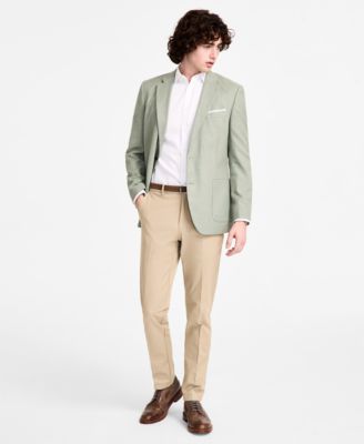 Men Modern-Fit Active Stretch Structure Weave Sport Coat  