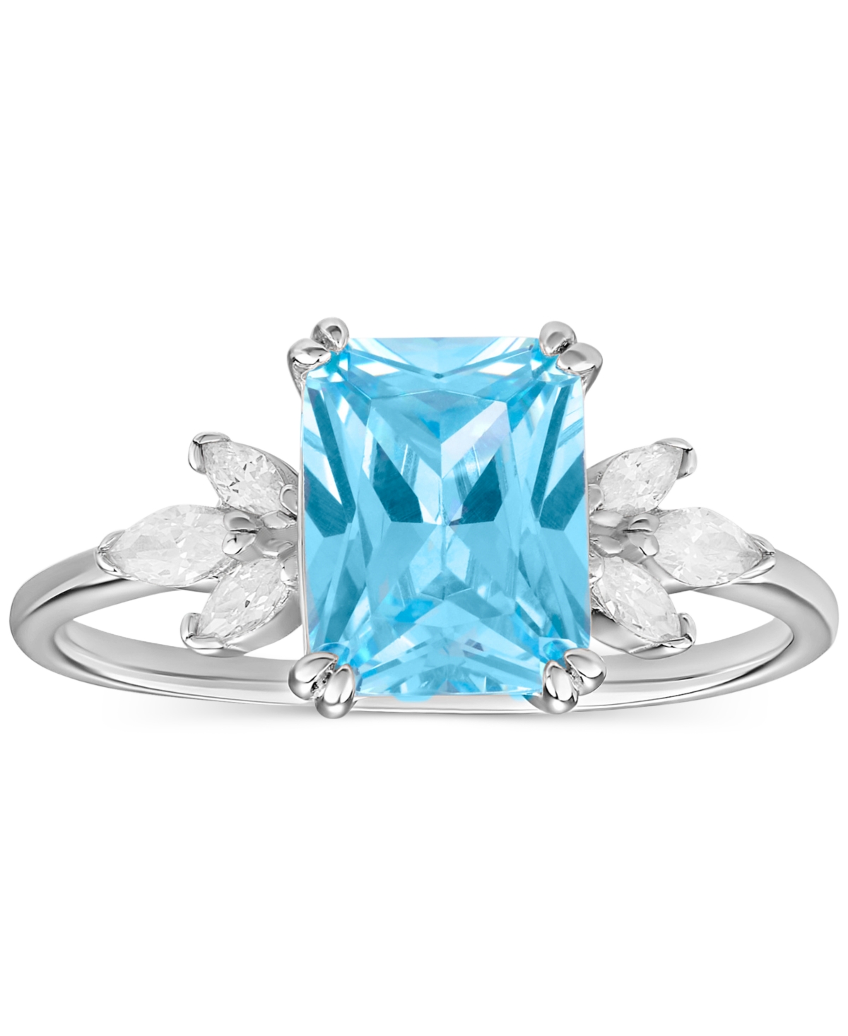 GIANI BERNINI CUBIC ZIRCONIA RING IN STERLING SILVER, CREATED FOR MACY'S 
