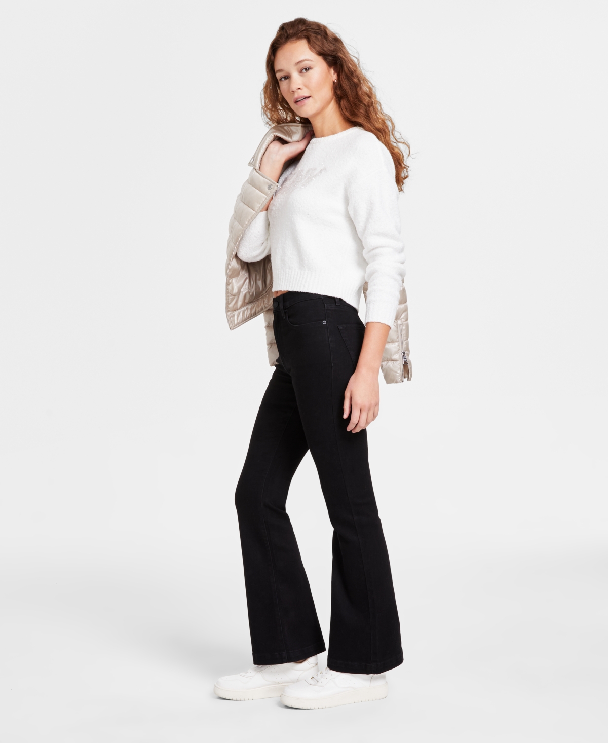 Dkny Jeans Women's High-Rise Flare-Leg Jeans
