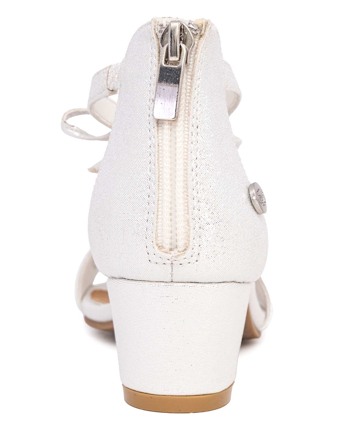 Sugar Little And Big Girls Elizabeth Open Toe Dress Heel In Silver
