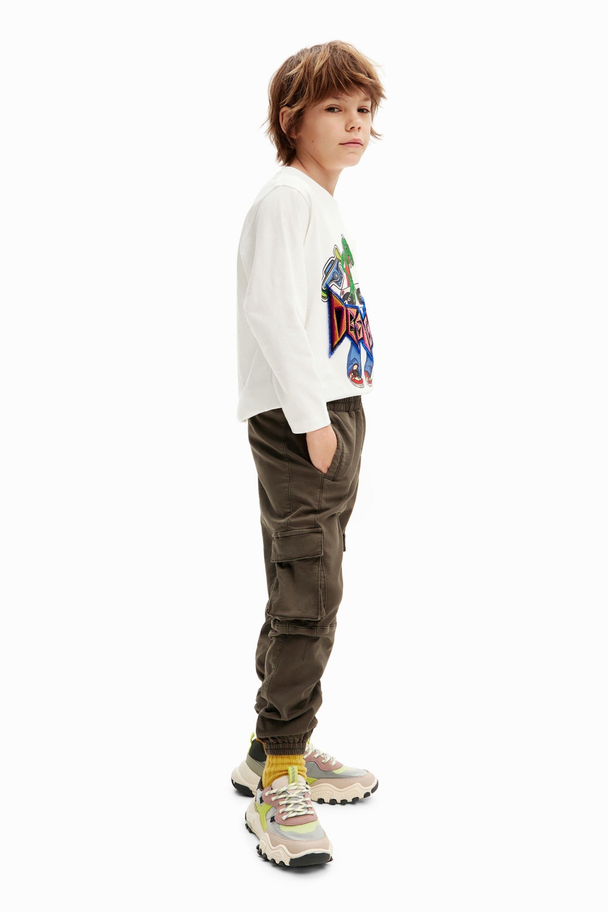 Desigual Boys Boys's Long jogger pants with cargo pockets