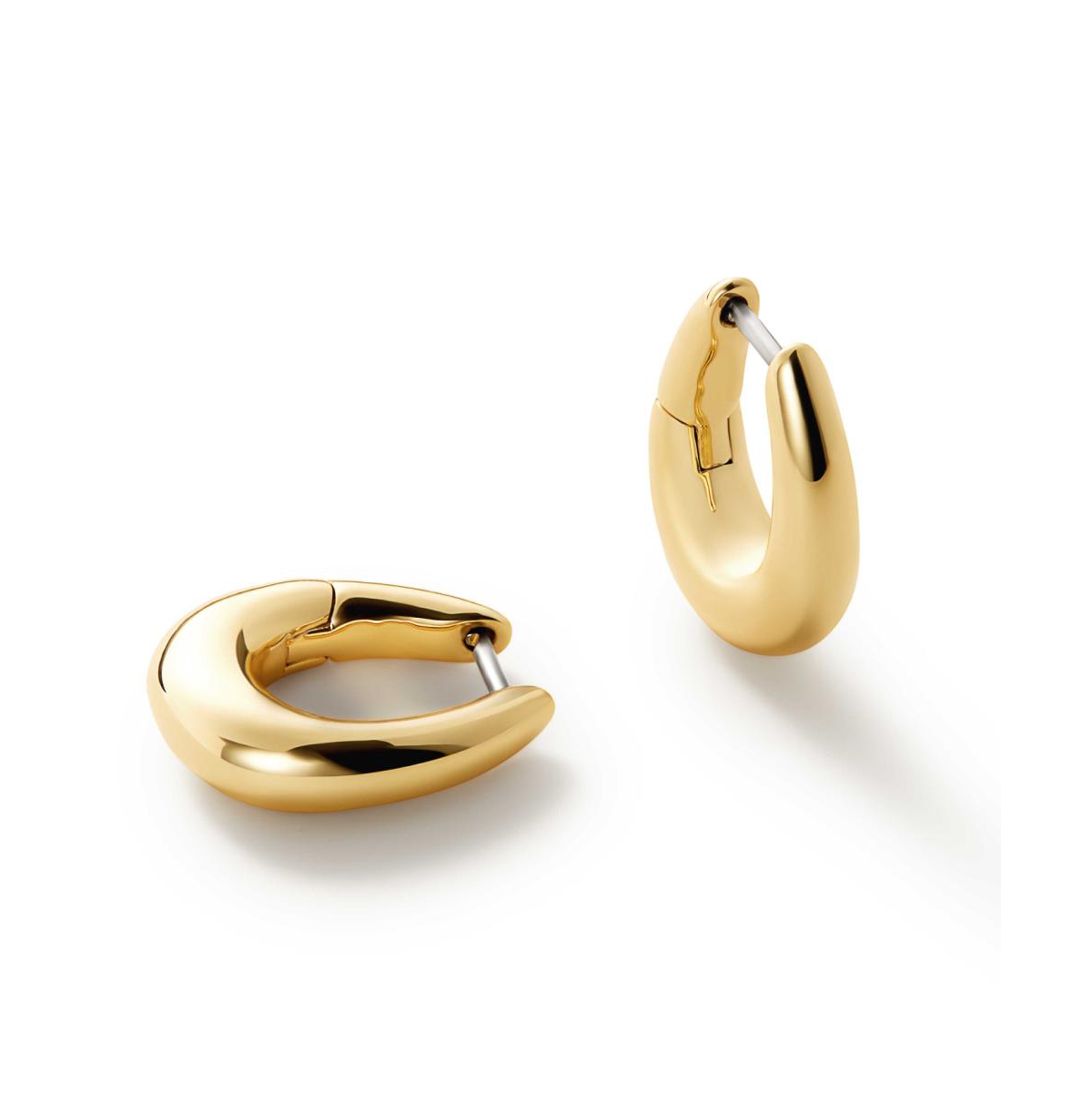 - Gold Huggie Earrings - Amaya - Gold, gold
