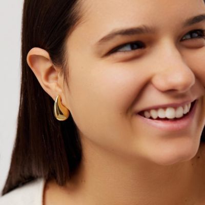 Gold Statement Earrings - Kiara